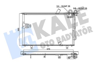 353045 KALE OTO RADYATÖR Конденсатор, кондиционер