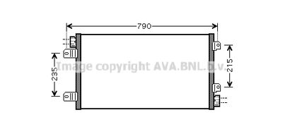 RTA5342 AVA QUALITY COOLING Конденсатор, кондиционер