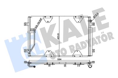 354075 KALE OTO RADYATÖR Конденсатор, кондиционер