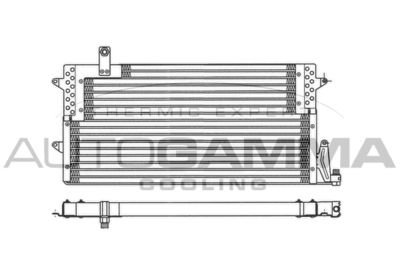 101734 AUTOGAMMA Конденсатор, кондиционер