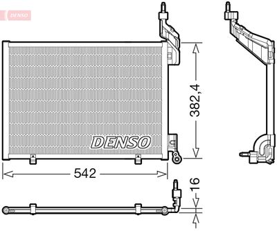 DCN10048 DENSO Конденсатор, кондиционер