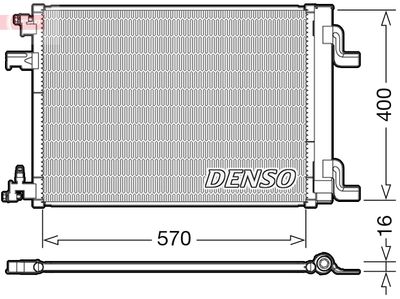 DCN20001 DENSO Конденсатор, кондиционер