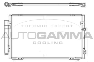 105688 AUTOGAMMA Конденсатор, кондиционер