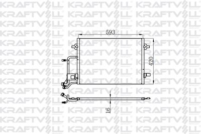 08060150 KRAFTVOLL GERMANY Конденсатор, кондиционер