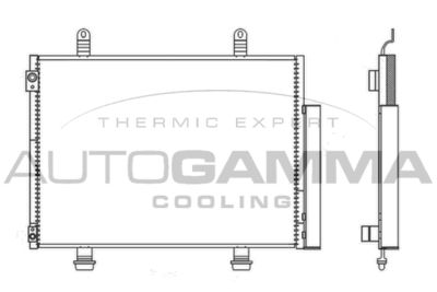 107126 AUTOGAMMA Конденсатор, кондиционер