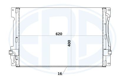 667215 ERA Конденсатор, кондиционер