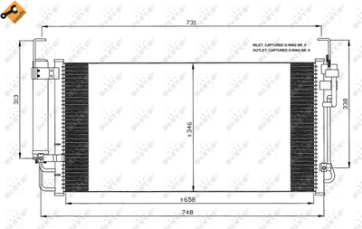 WG2160915 WILMINK GROUP Конденсатор, кондиционер