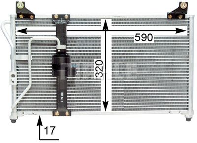 AC649000S MAHLE Конденсатор, кондиционер