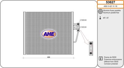 53627 AHE Конденсатор, кондиционер