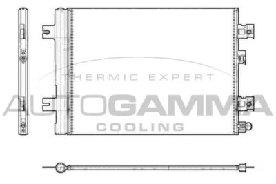 105513 AUTOGAMMA Конденсатор, кондиционер
