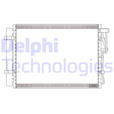 CF20303 DELPHI Конденсатор, кондиционер