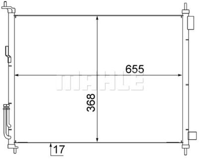 AC558000S MAHLE Конденсатор, кондиционер