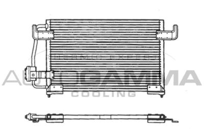 101580 AUTOGAMMA Конденсатор, кондиционер