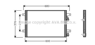 VN5153 AVA QUALITY COOLING Конденсатор, кондиционер