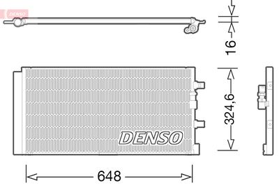 DCN02024 DENSO Конденсатор, кондиционер