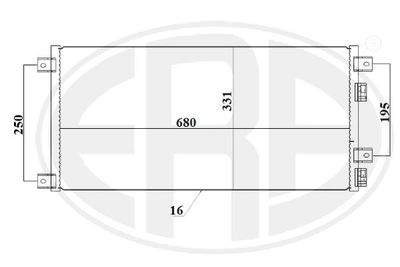 667221 ERA Конденсатор, кондиционер