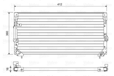 814495 VALEO Конденсатор, кондиционер