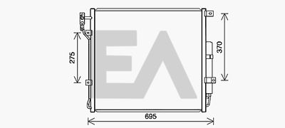 30C05011 EACLIMA Конденсатор, кондиционер