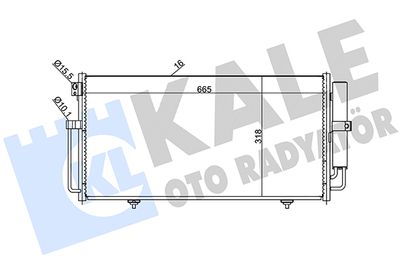 389600 KALE OTO RADYATÖR Конденсатор, кондиционер