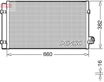 DCN05107 DENSO Конденсатор, кондиционер