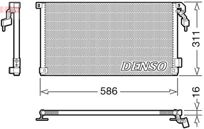 DCN21012 DENSO Конденсатор, кондиционер