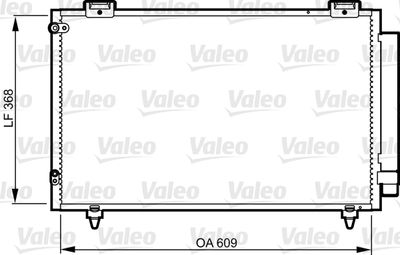 817805 VALEO Конденсатор, кондиционер