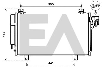 30C52034 EACLIMA Конденсатор, кондиционер