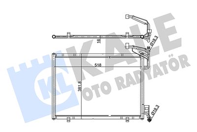 353870 KALE OTO RADYATÖR Конденсатор, кондиционер