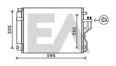 30C36053 EACLIMA Конденсатор, кондиционер
