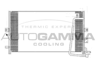 107141 AUTOGAMMA Конденсатор, кондиционер