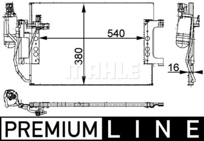 AC351000P MAHLE Конденсатор, кондиционер