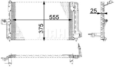 AC169000S MAHLE Конденсатор, кондиционер