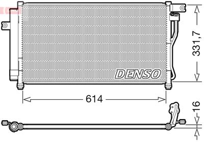 DCN41009 DENSO Конденсатор, кондиционер