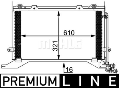 AC248000P MAHLE Конденсатор, кондиционер