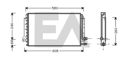 30C58002 EACLIMA Конденсатор, кондиционер