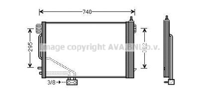 MSA5493D AVA QUALITY COOLING Конденсатор, кондиционер