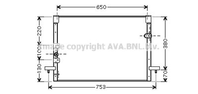 TO5213 AVA QUALITY COOLING Конденсатор, кондиционер