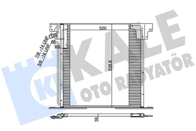 381200 KALE OTO RADYATÖR Конденсатор, кондиционер