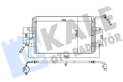 390600 KALE OTO RADYATÖR Конденсатор, кондиционер