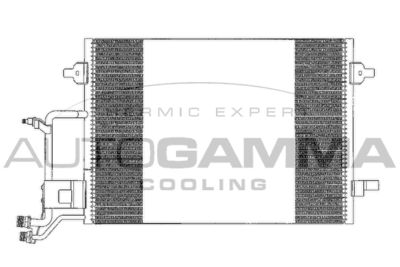 101662 AUTOGAMMA Конденсатор, кондиционер