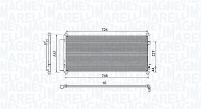 350203973000 MAGNETI MARELLI Конденсатор, кондиционер