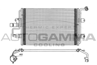 101720 AUTOGAMMA Конденсатор, кондиционер