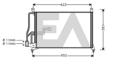 30C54008 EACLIMA Конденсатор, кондиционер