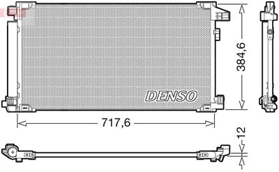 DCN50061 DENSO Конденсатор, кондиционер