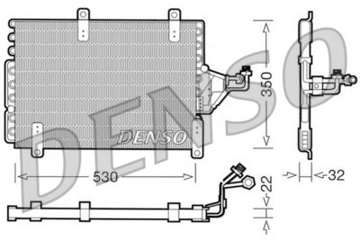 DCN09143 DENSO Конденсатор, кондиционер