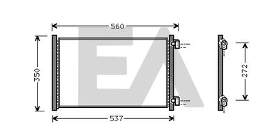 30C25026 EACLIMA Конденсатор, кондиционер