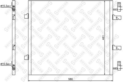 1045666SX STELLOX Конденсатор, кондиционер