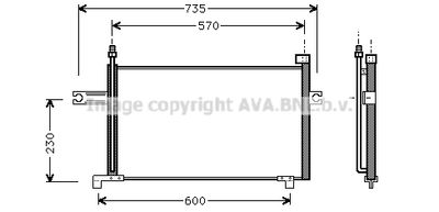 DN5194 AVA QUALITY COOLING Конденсатор, кондиционер