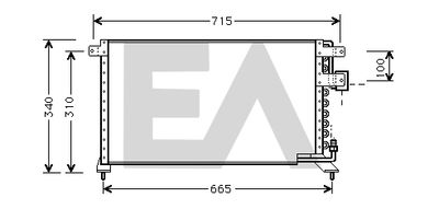 30C26003 EACLIMA Конденсатор, кондиционер