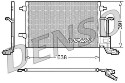 DCN02014 DENSO Конденсатор, кондиционер